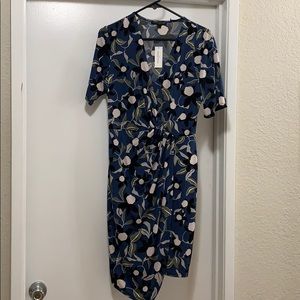 Banana Republic Factory faux wrap dress size M NWT